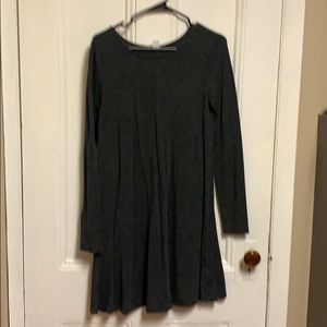 Dark gray long sleeve dress